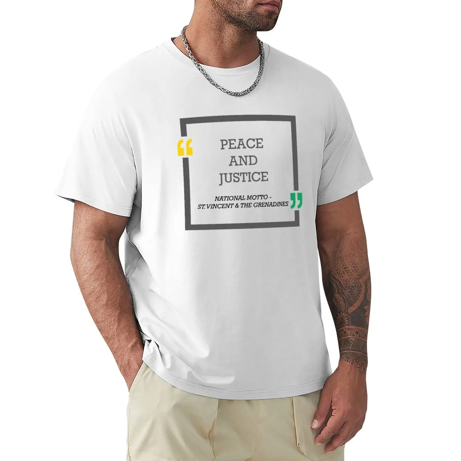 Sent Vinsentas ir Grenadinai Nacionaliniu Šūkiu T-Shirt sunkiasvoriai estetinės drabužius mens čempionas t shirts