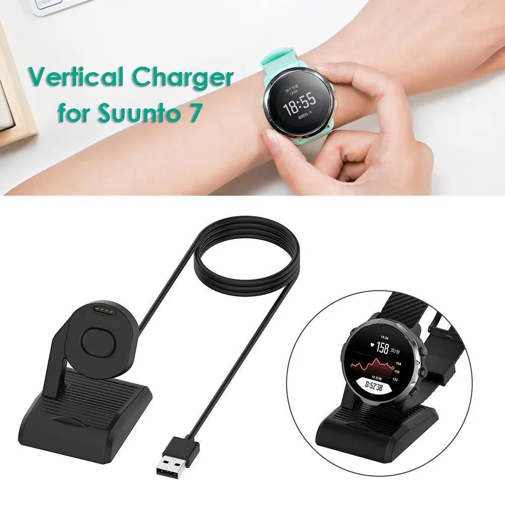 Smart Watch Priedai USB Įkroviklis Lopšys Suunto 7 Smartwatch Įkrovimo Dokas