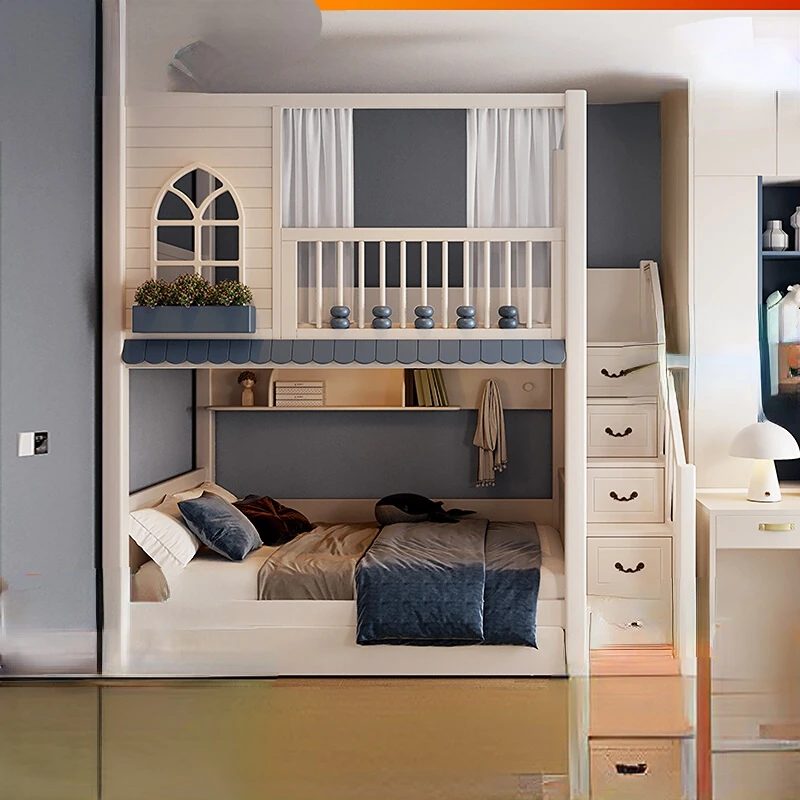 su viršutinės ir apatinės miegamosios vietos, aukšto atitvaro, vaiko ir motinos lova, vaikų aukštos ir žemos lovos, mažas šeimos dvigule lova
