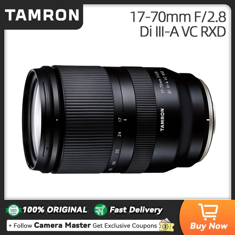 Tamron 17-70mm F2.8 Di III-A VC RXD automatinis fokusavimas APS-C Mirrorless Kamera Sony ZVE10 A6400 A6600 už Fujifilm XT4 Tamron 17 70