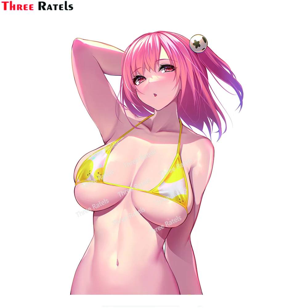 Trys Ratels H711 Sexy Anime Mergina Honoka Azur Lane Etiketes Ir Lipdukus Nešiojamas Bagažo Riedlentė Apdaila