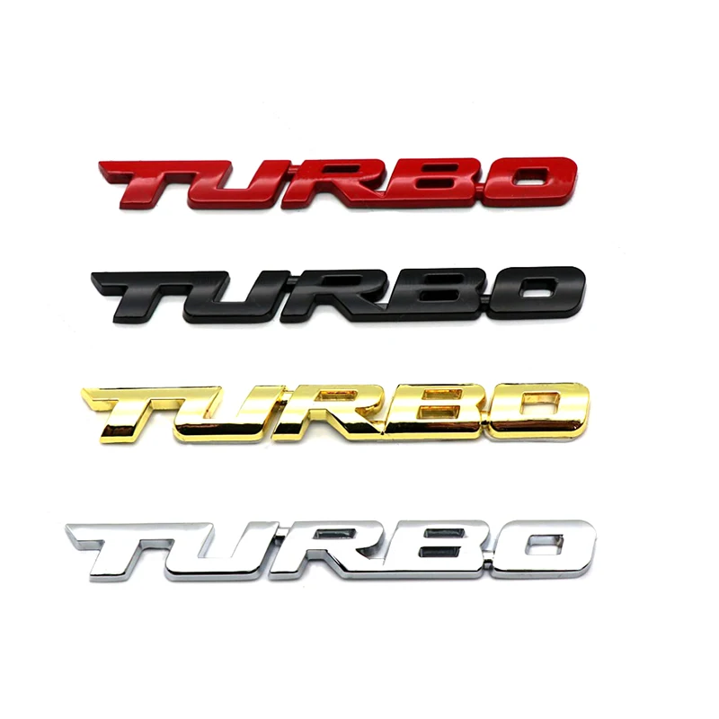 TURBO Metalo Automobilių Lipdukas Stilius Kūno Emblema 3D Lipdukas, skirti ŠKODA Fabia Combi 