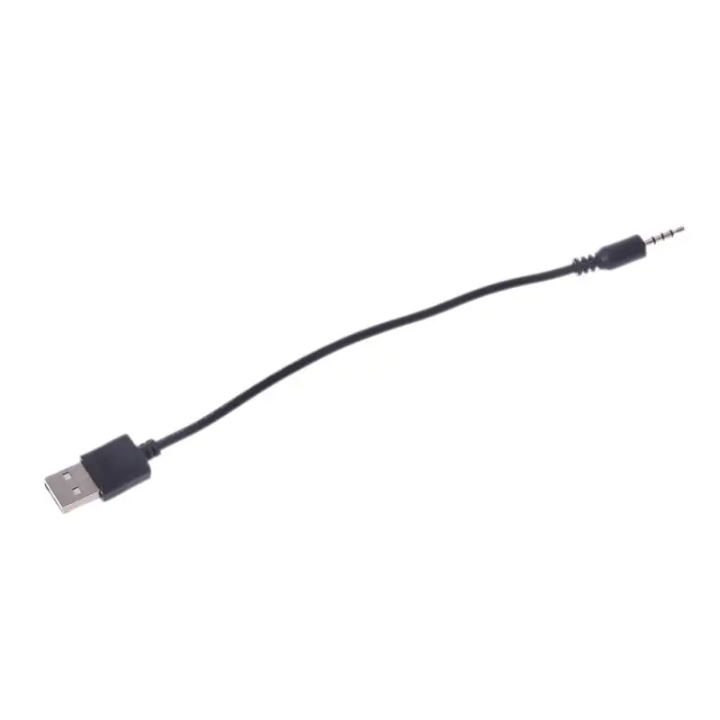 USB Male-3.5 mm Audio Stereo Ausinių Kištukas Laidas, MP3 MP4 Juodas Karšto B85B