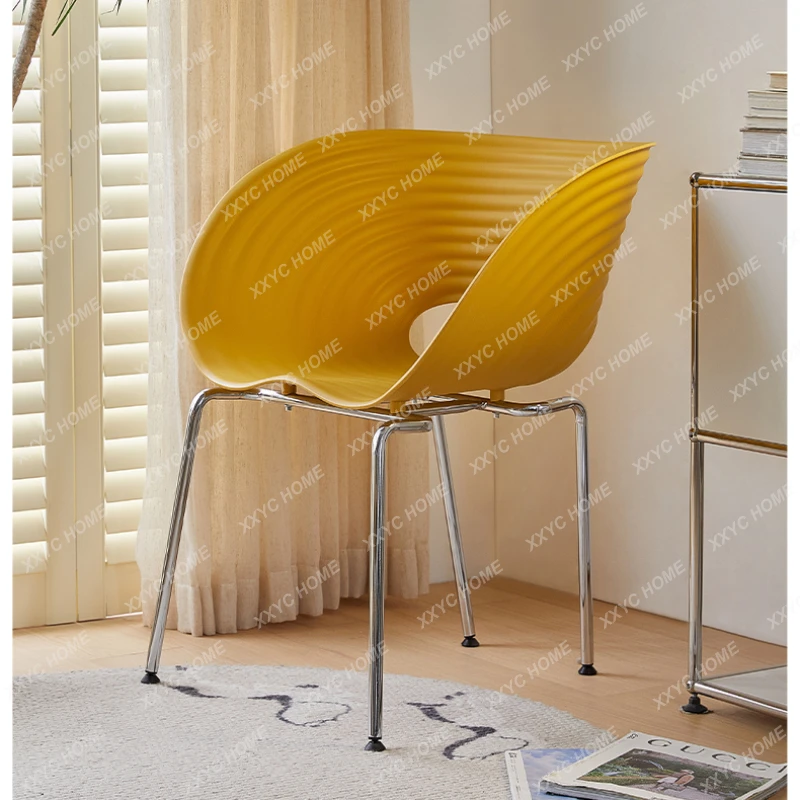 Valgomojo Kėdė Namų Minimalistinio Modernaus Retro Plastiko Atlošas Fotelis Kūrybos Kėdė