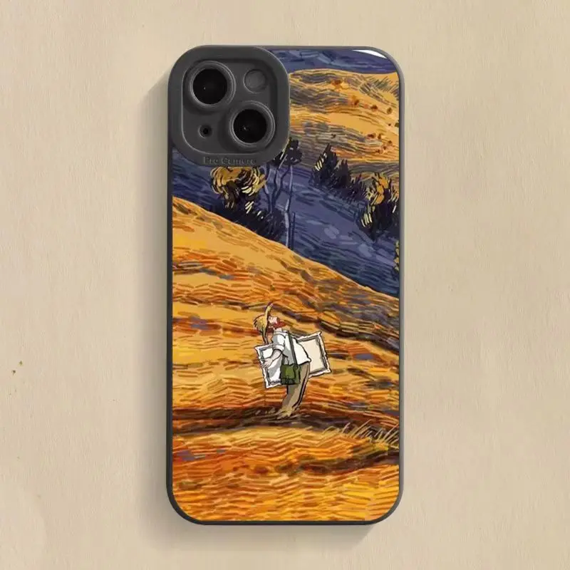 Van Gogh Aliejaus Tapybai Telefono dėklas Skirtas iPhone 14 Pro Max 11 15 Pro 12 13 X Mini XR XS Max 8 7 14 15 Plus atsparus smūgiams Meno Minkštas Viršelis