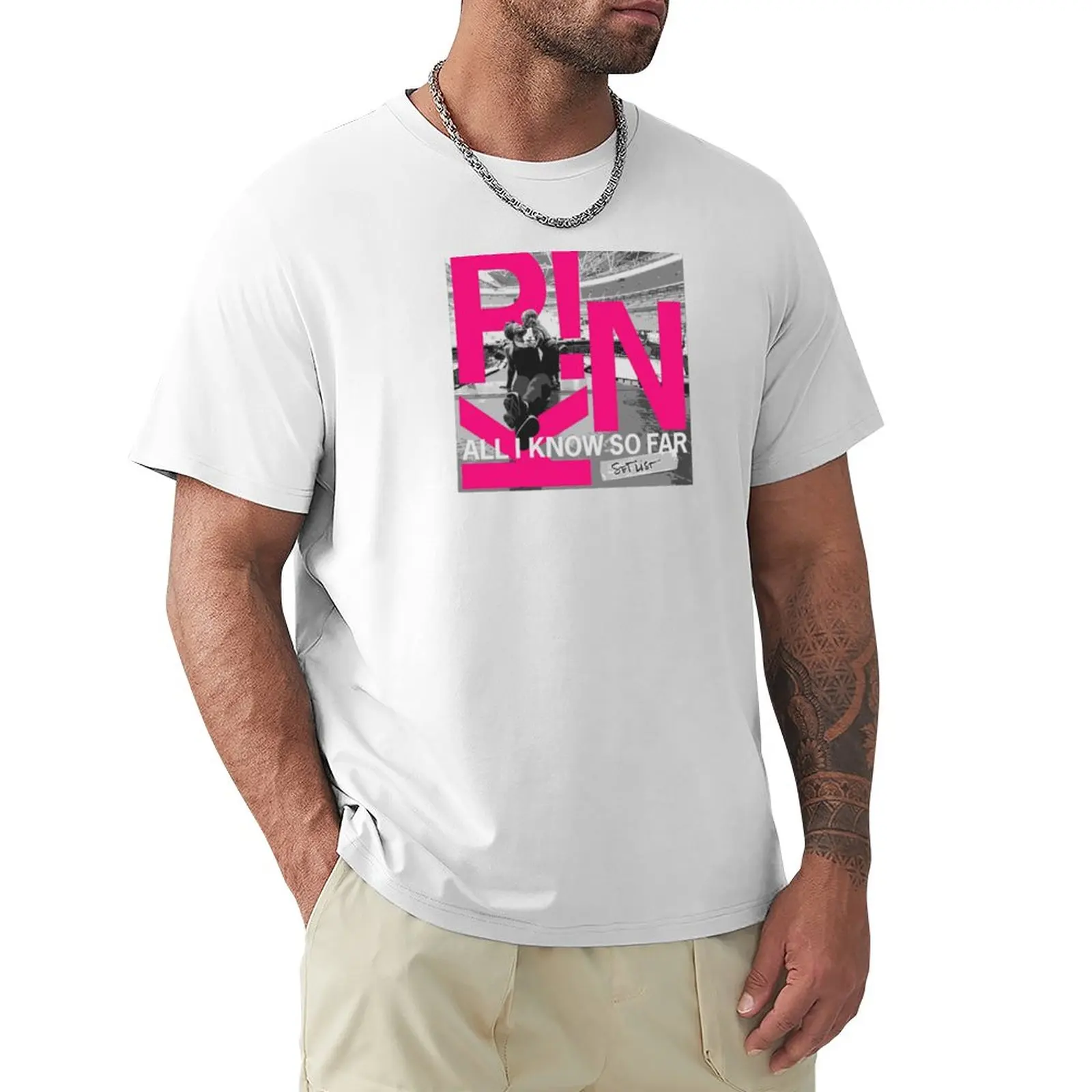 Viskas, ką aš Žinau, iki Šiol, Rožinė T-Shirt topai marškinėliai grafinis tees t marškinėliai vyrams