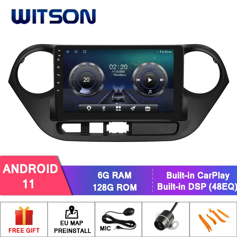 WITSON Android 11 AUTOMOBILIŲ DVD SISTEMOS HYUNDAI i10(RHD) 2014-2016 m. Automobilio Multimedijos Grotuvas Stereo AutoAudio GPS Navigacijos DVD Video