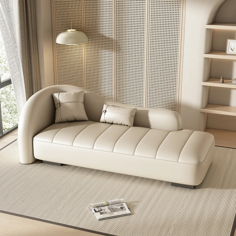 Šiaurės kambarį odos sofos, Modernus paprastas miegamasis Princesė maža sofa-lova, kėdė