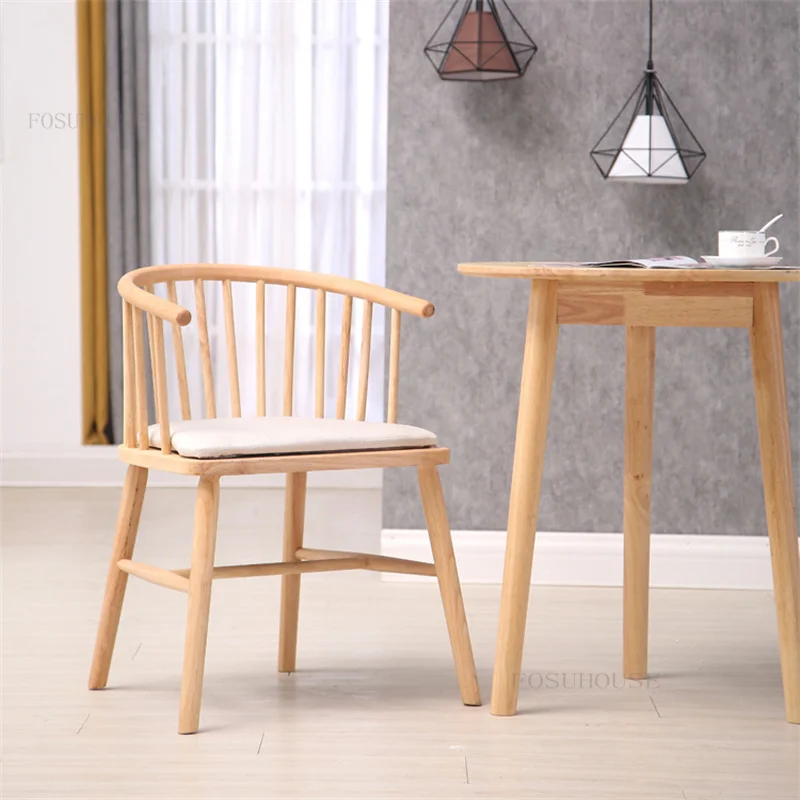 Šiaurės Medžio masyvo Valgomojo Kėdės, Virtuvės Šiuolaikinės Paprasta Fotelis Kambarį Kėdės Namų Dizaineris Kėdės Atlošas
